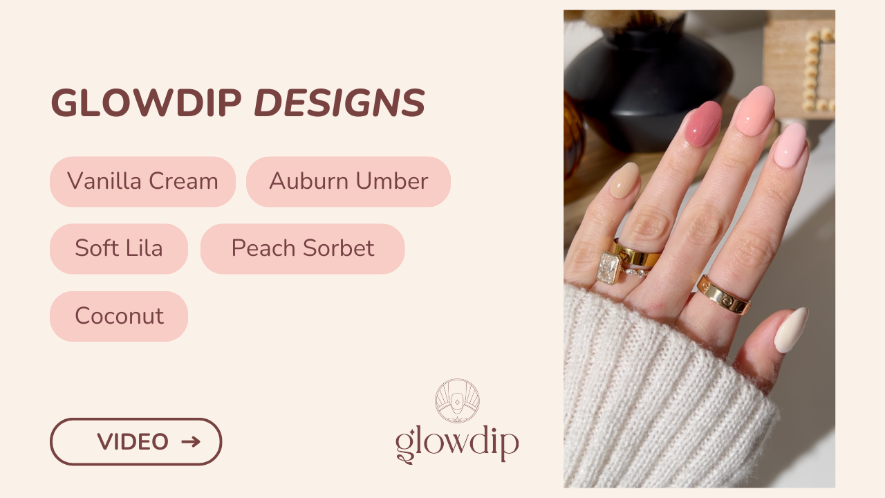 Vanilla Cream + Auburn Umber + Soft Lila + Coconut + Peach Sorbet