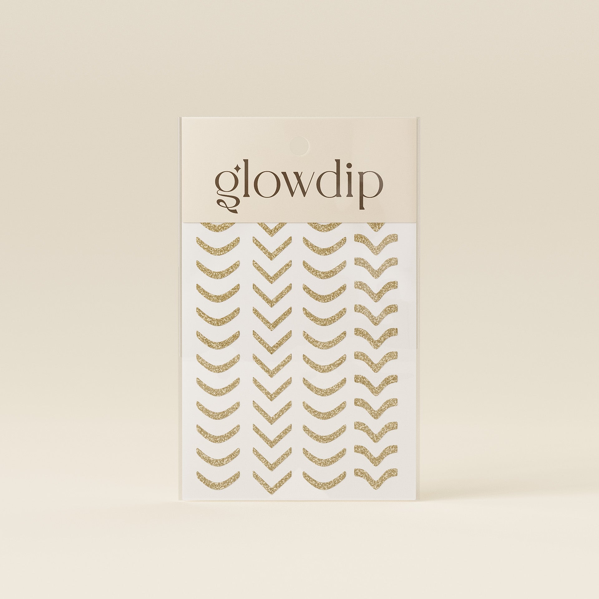 French Sticker - Guld Glitter