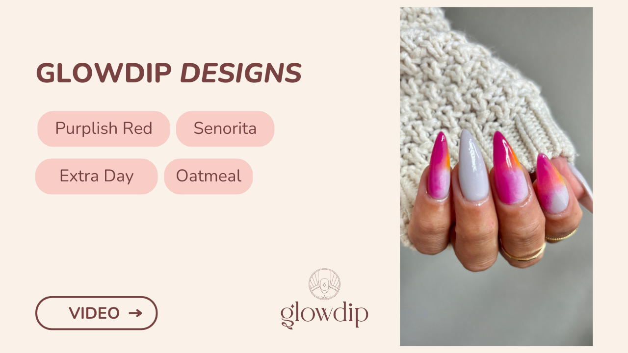 Purplish Red + Senorita + Extra Day + Oatmeal - Solnedgång Sorbetsblandning