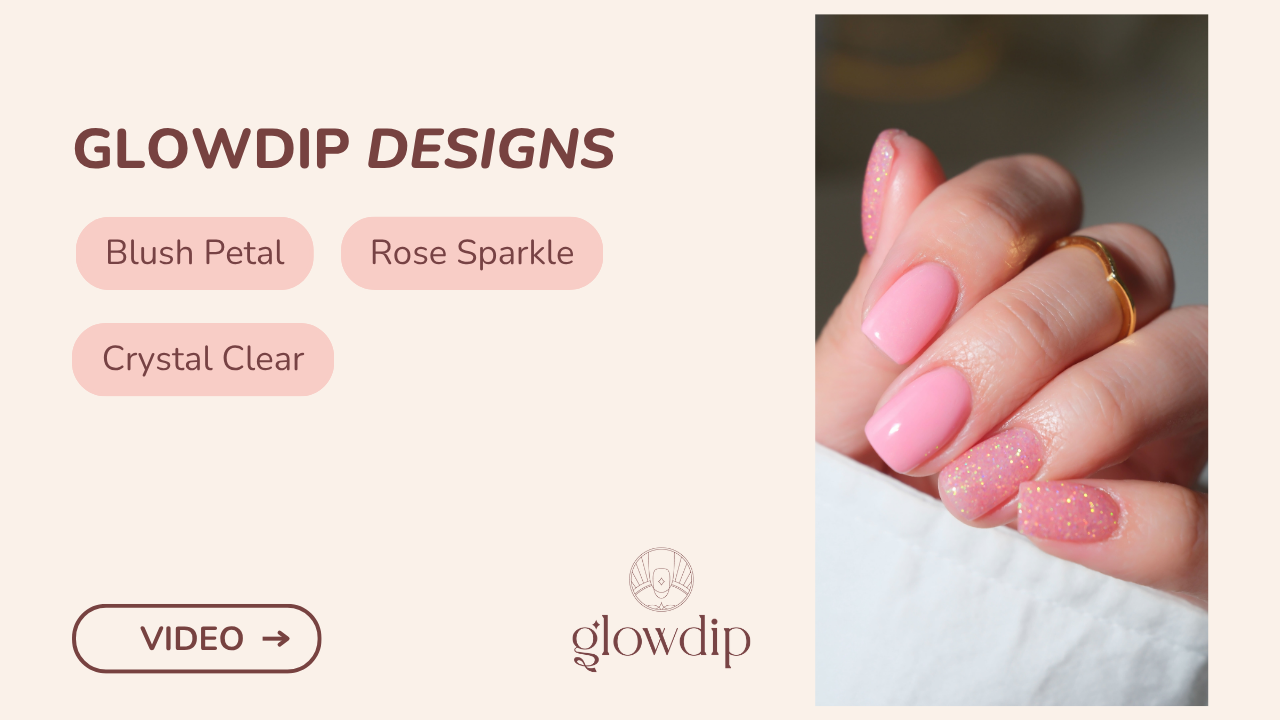 Blush Petal + Rose Sparkle + Crystal Clear