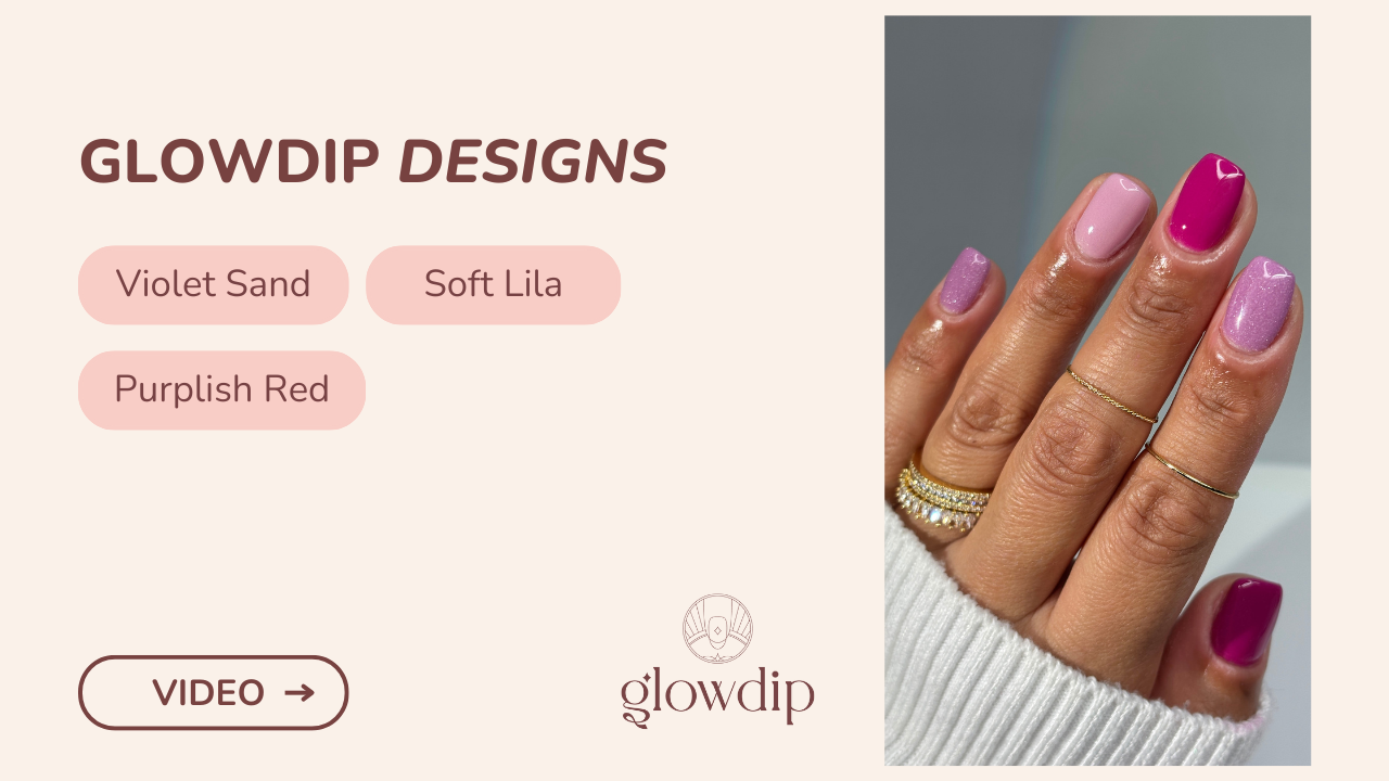 Violet Sand + Soft Lila + Purplish Red - Dammiga kronblad