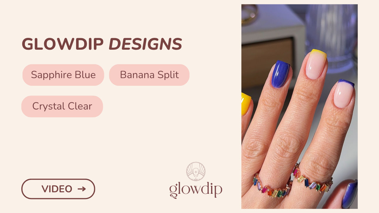 Sapphire Blue + Banana Split + Crystal Clear