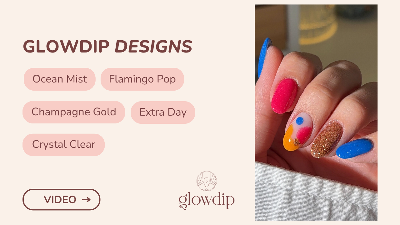 Ocean Mist + Flamingo Pop + Champagne Gold + Extra Day + Crystal Clear