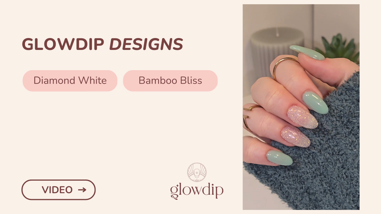 Diamond White + Bamboo Bliss - Glittrande lagun