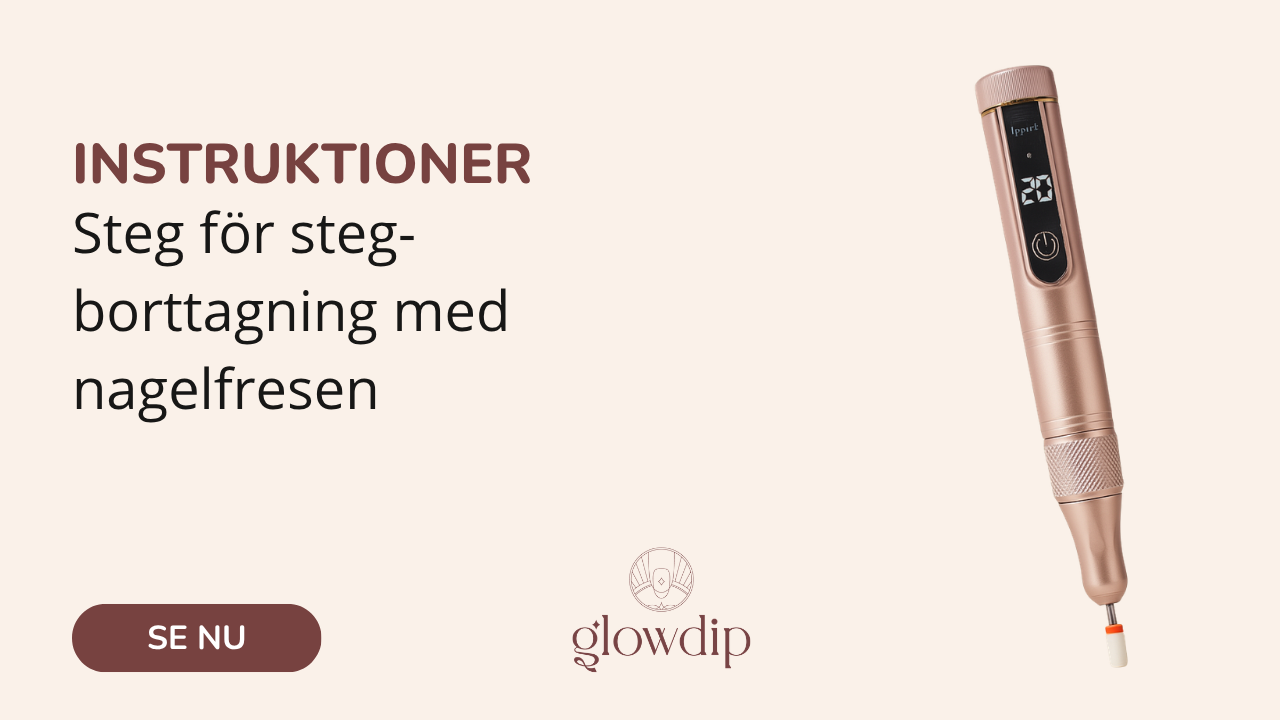 Steg för steg-borttagning med nagelfresen