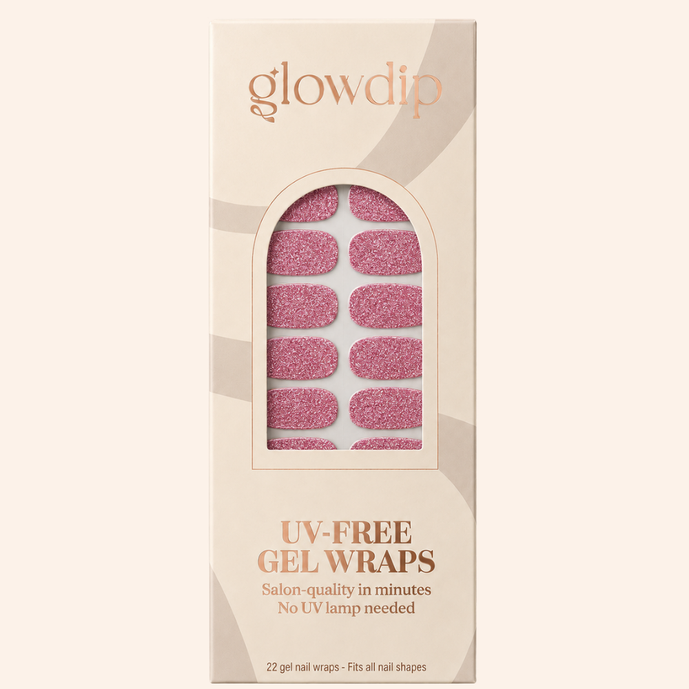 Pink Glitter Pop UV-Free Gel Wrap